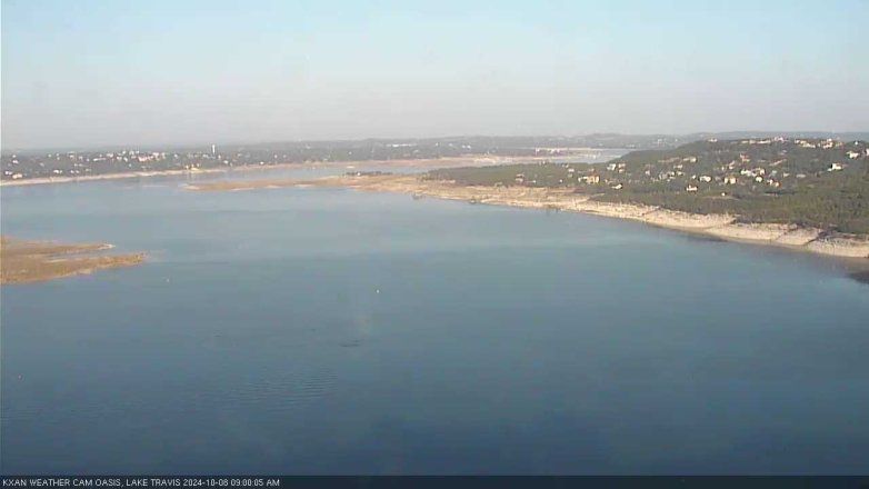 Lake Travis webcam, October 8, 2024 9:00 AM CT