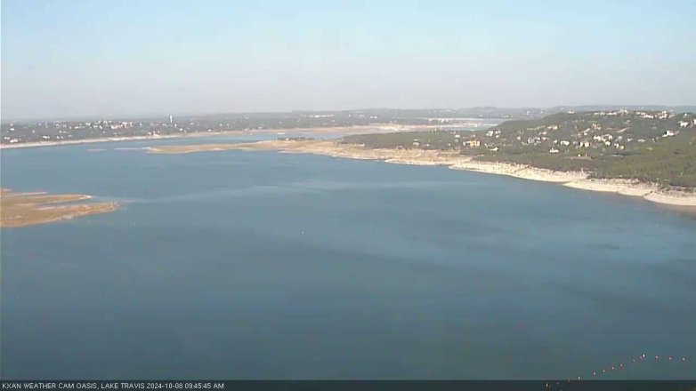 Lake Travis webcam, October 8, 2024 9:45 AM CT