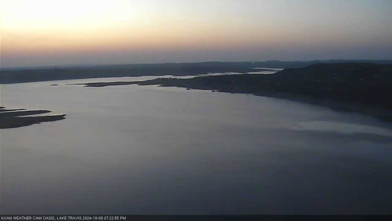 Lake Travis webcam, October 8, 2024 7:25 PM CT