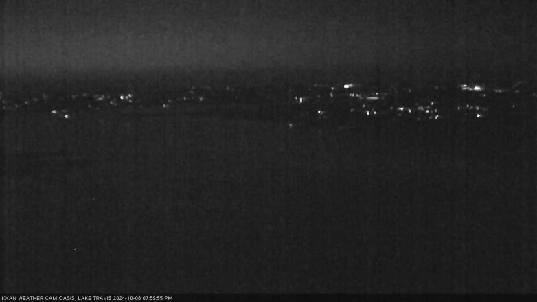 Lake Travis webcam, October 8, 2024 8:00 PM CT