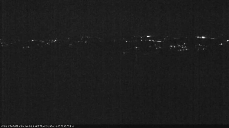 Lake Travis webcam, October 8, 2024 9:45 PM CT