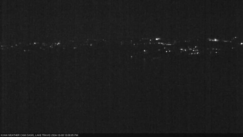 Lake Travis webcam, October 8, 2024 10:00 PM CT
