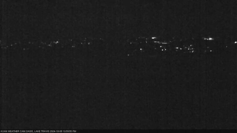 Lake Travis webcam, October 8, 2024 11:00 PM CT