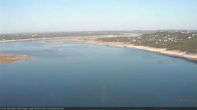 Lake Travis webcam, October 9, 2024 9:25 AM CT
