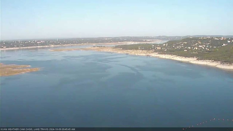 Lake Travis webcam, October 9, 2024 9:45 AM CT