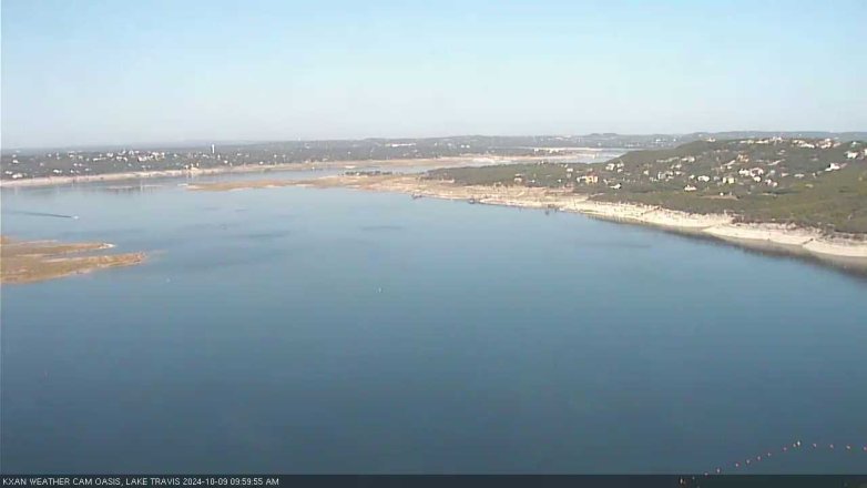 Lake Travis webcam, October 9, 2024 10:00 AM CT