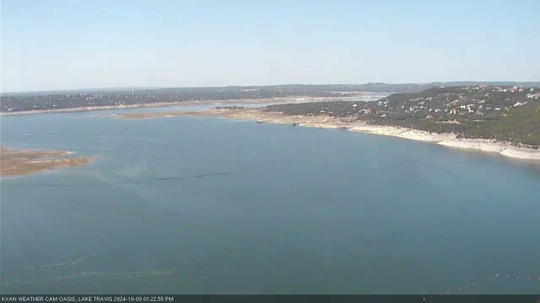 Lake Travis webcam, October 9, 2024 1:25 PM CT