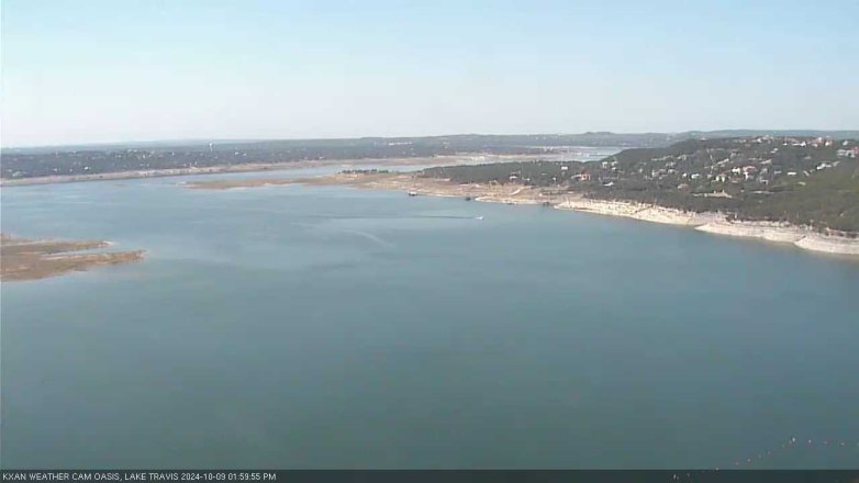 Lake Travis webcam, October 9, 2024 2:00 PM CT