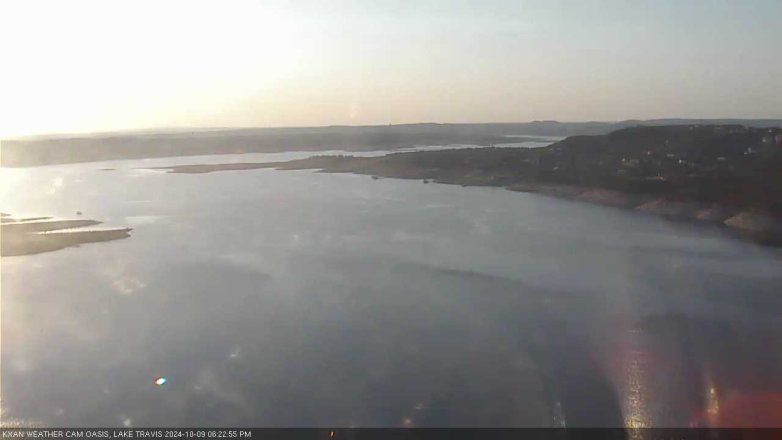 Lake Travis webcam, October 9, 2024 6:25 PM CT
