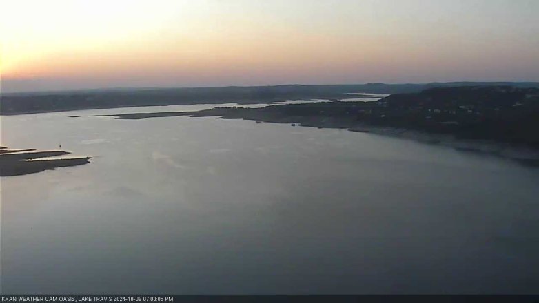 Lake Travis webcam, October 9, 2024 7:00 PM CT