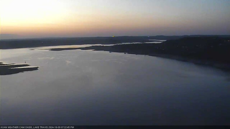 Lake Travis webcam, October 9, 2024 7:25 PM CT