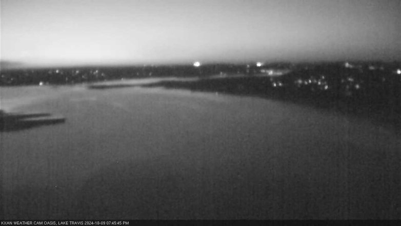 Lake Travis webcam, October 9, 2024 7:45 PM CT
