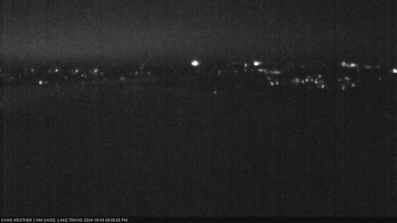Lake Travis webcam, October 9, 2024 8:00 PM CT