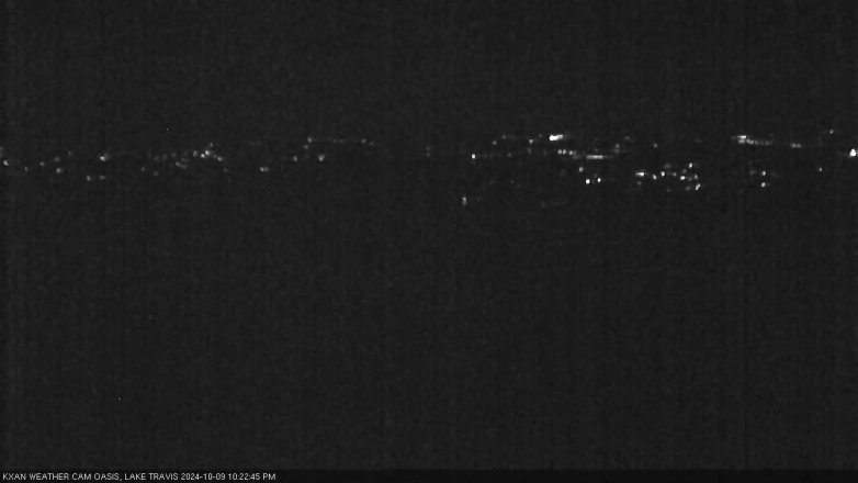 Lake Travis webcam, October 9, 2024 10:25 PM CT