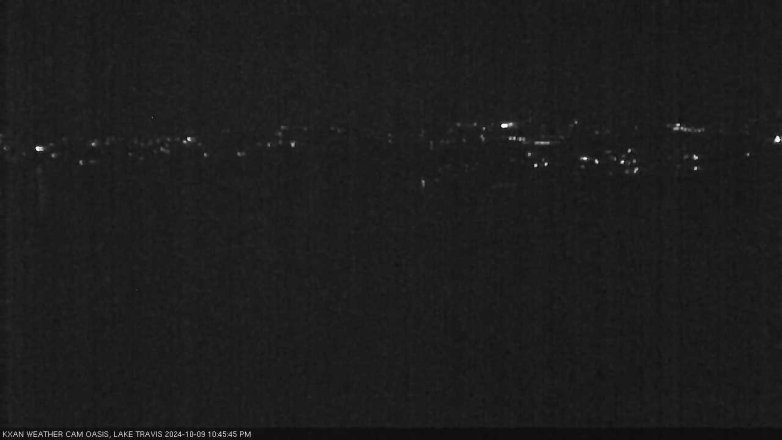 Lake Travis webcam, October 9, 2024 10:45 PM CT