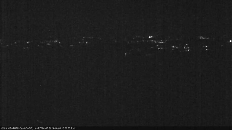 Lake Travis webcam, October 9, 2024 11:00 PM CT