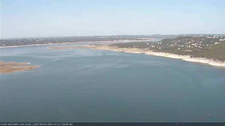 Lake Travis webcam, October 10, 2024 12:00 PM CT