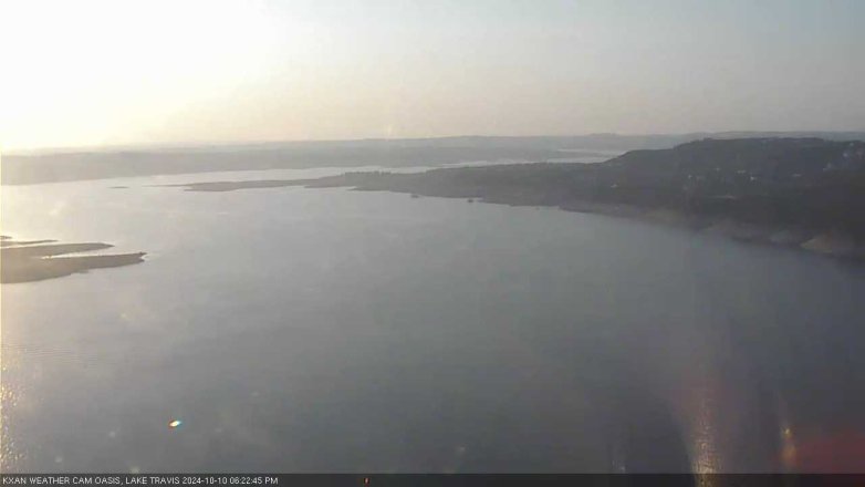 Lake Travis webcam, October 10, 2024 6:25 PM CT