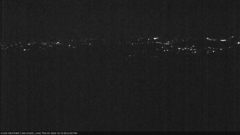 Lake Travis webcam, October 10, 2024 9:25 PM CT
