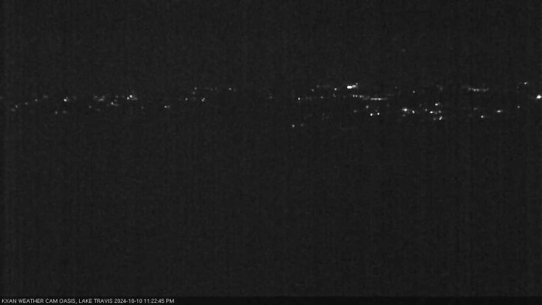 Lake Travis webcam, October 10, 2024 11:25 PM CT