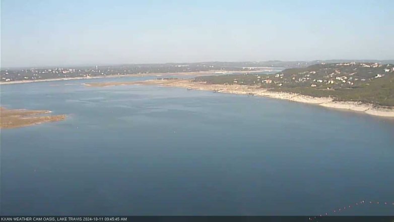 Lake Travis webcam, October 11, 2024 9:45 AM CT
