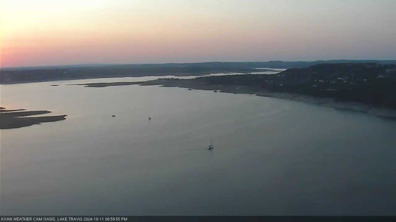 Lake Travis webcam, October 11, 2024 7:00 PM CT