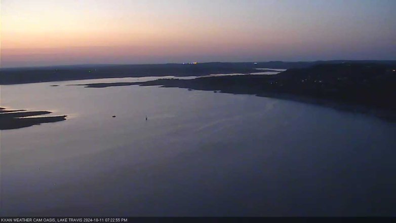 Lake Travis webcam, October 11, 2024 7:25 PM CT