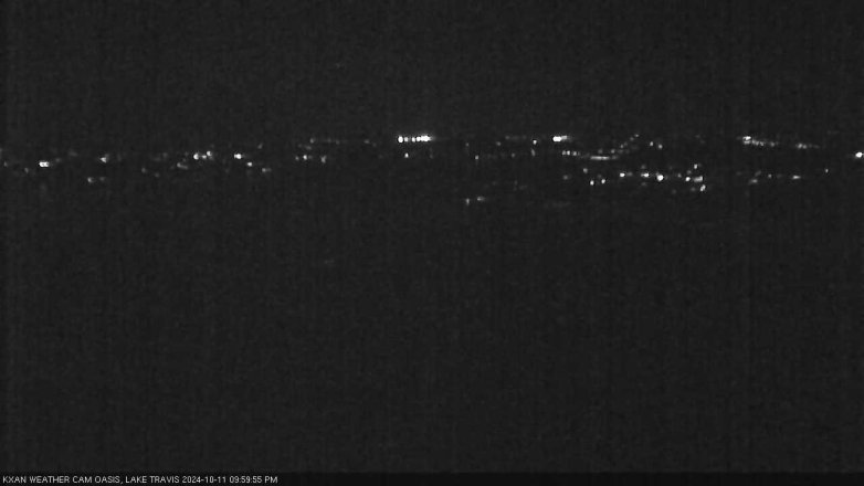 Lake Travis webcam, October 11, 2024 10:00 PM CT