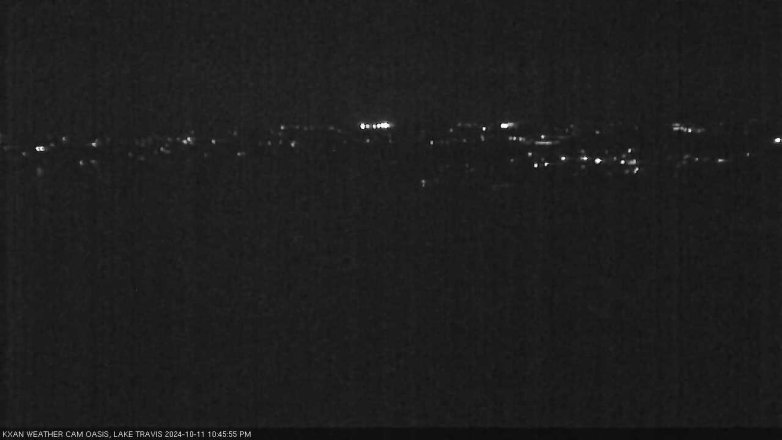 Lake Travis webcam, October 11, 2024 10:45 PM CT
