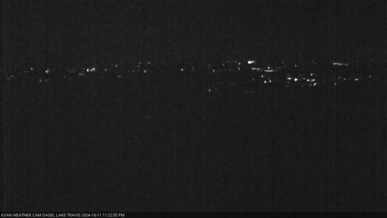 Lake Travis webcam, October 11, 2024 11:25 PM CT
