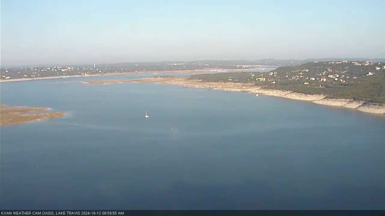 Lake Travis webcam, October 12, 2024 9:00 AM CT