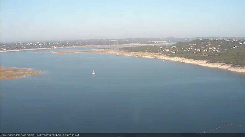 Lake Travis webcam, October 12, 2024 9:25 AM CT