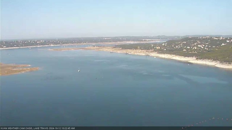 Lake Travis webcam, October 12, 2024 10:25 AM CT