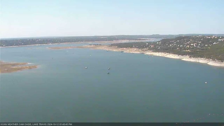 Lake Travis webcam, October 12, 2024 1:45 PM CT
