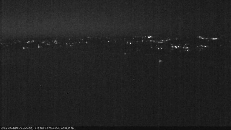 Lake Travis webcam, October 12, 2024 8:00 PM CT
