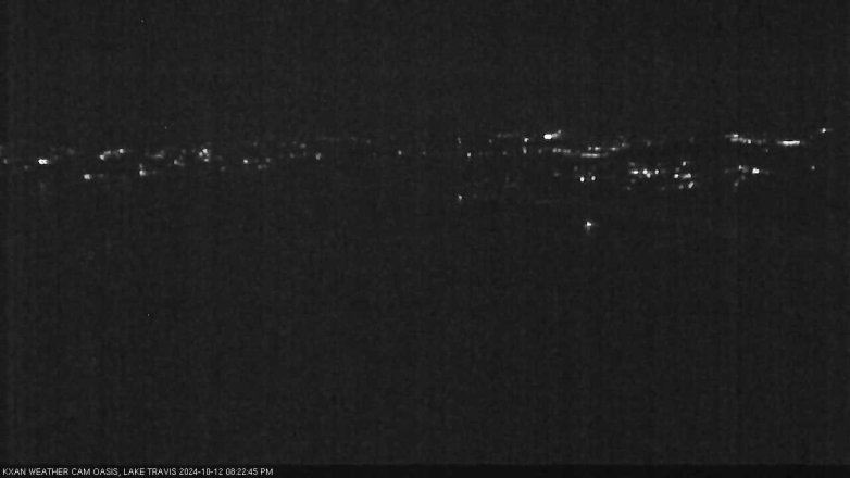 Lake Travis webcam, October 12, 2024 8:25 PM CT