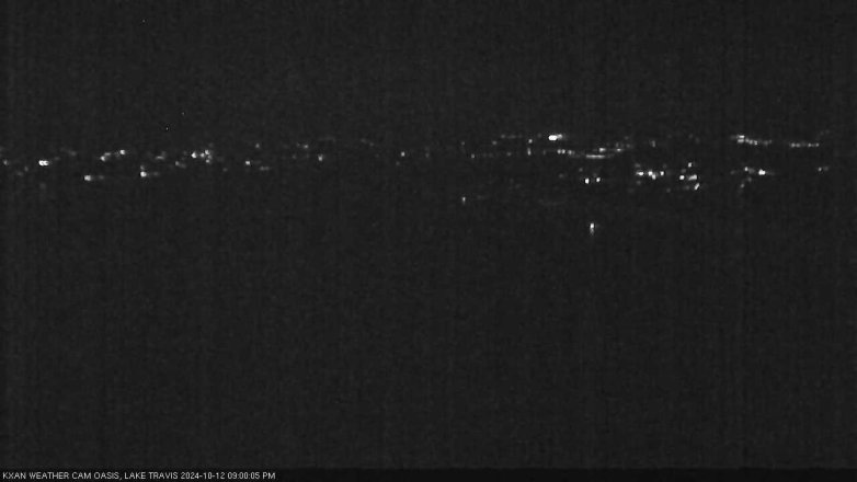 Lake Travis webcam, October 12, 2024 9:00 PM CT