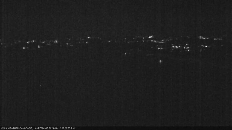 Lake Travis webcam, October 12, 2024 9:25 PM CT