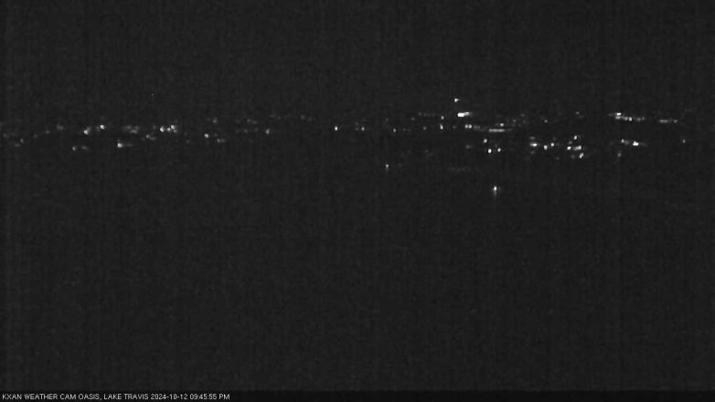 Lake Travis webcam, October 12, 2024 9:45 PM CT