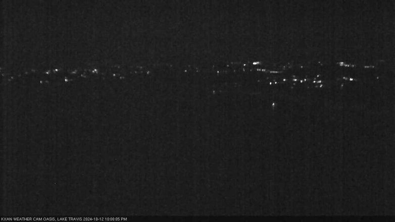 Lake Travis webcam, October 12, 2024 10:00 PM CT