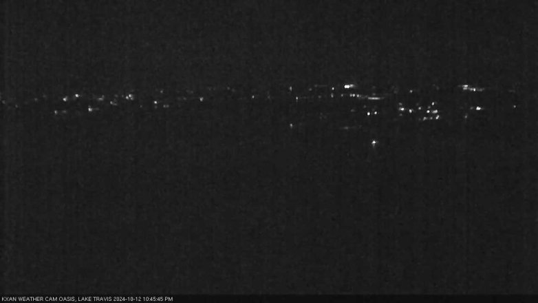 Lake Travis webcam, October 12, 2024 10:45 PM CT
