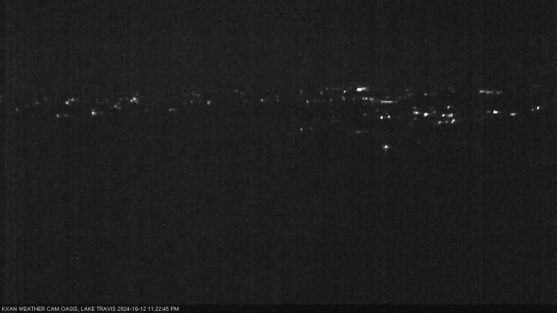 Lake Travis webcam, October 12, 2024 11:25 PM CT