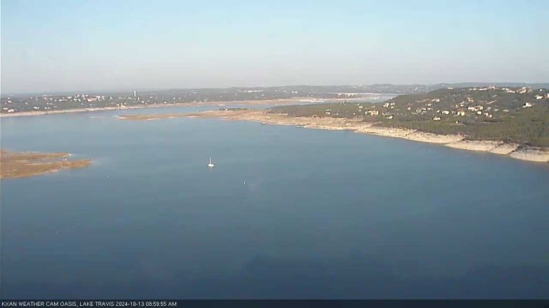 Lake Travis webcam, October 13, 2024 9:00 AM CT