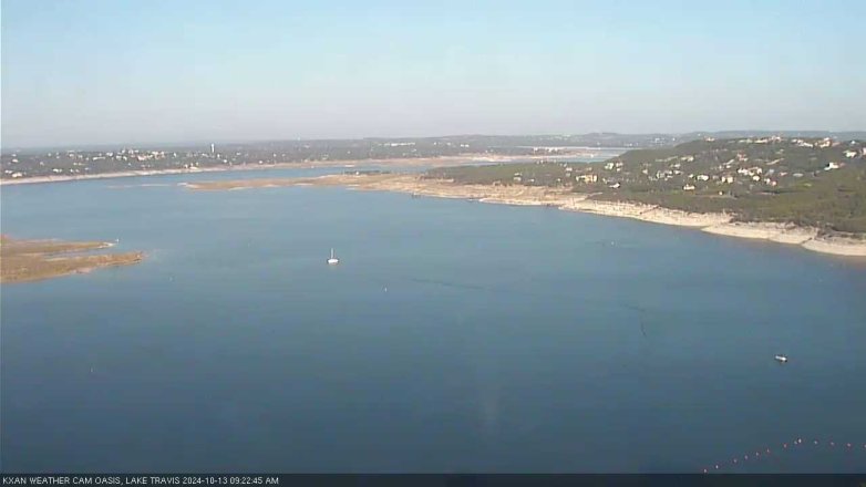 Lake Travis webcam, October 13, 2024 9:25 AM CT