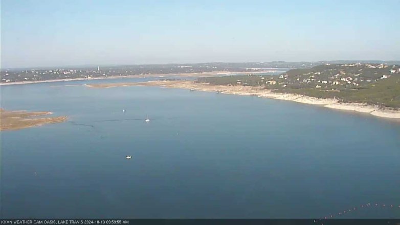 Lake Travis webcam, October 13, 2024 10:00 AM CT