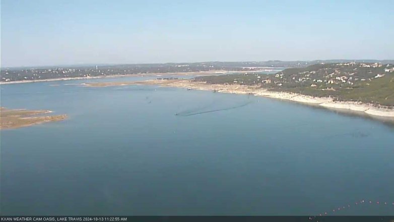 Lake Travis webcam, October 13, 2024 11:25 AM CT