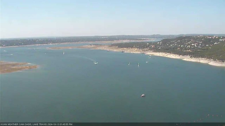 Lake Travis webcam, October 13, 2024 1:45 PM CT