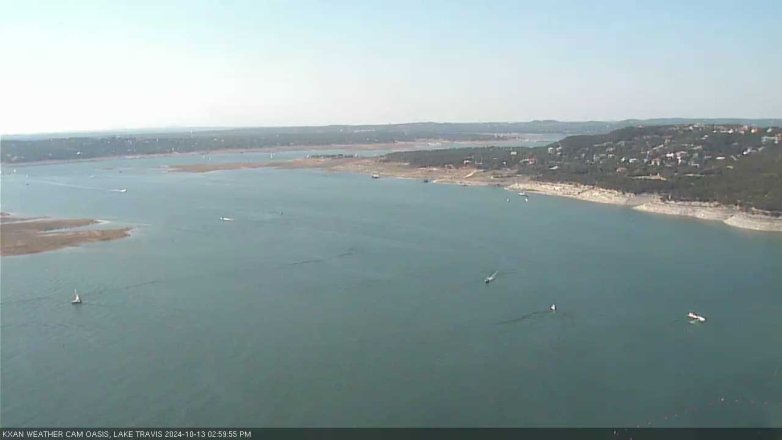 Lake Travis webcam, October 13, 2024 3:00 PM CT