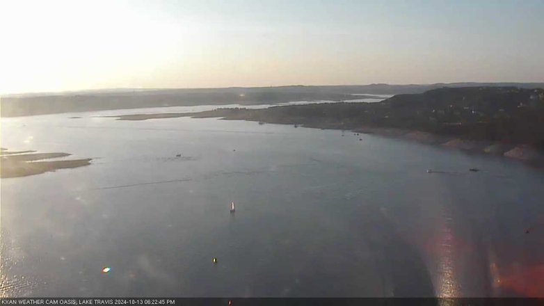 Lake Travis webcam, October 13, 2024 6:25 PM CT