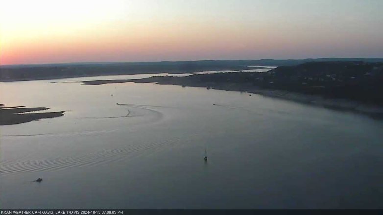 Lake Travis webcam, October 13, 2024 7:00 PM CT